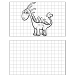 Happy Dinosaur Drawing