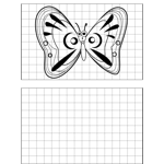 Surprised Butterfly Drawing