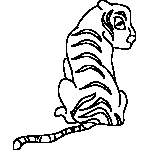 Whimsical Tiger Chinese Zodiac Coloring Page
