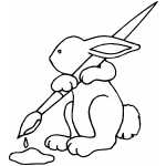 Bunny With Brush