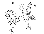Fairy and Flower Coloring Page