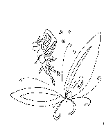 Fairy in a Flower Coloring Page