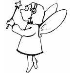 Little Fairy With Magic Wand