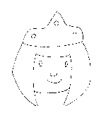 Princess Face Smiling Coloring Page