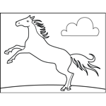 Horse with Cloud