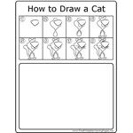 How to Draw Happy Cat