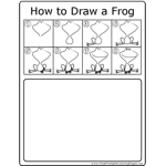 How to Draw Happy Frog
