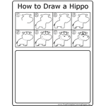 How to Draw Hippopotamus