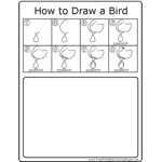 How to Draw Standing Bird