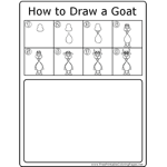 How to Draw Standing Goat