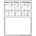 How to Draw Standing Monkey