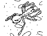 Ant Eating Crumbs Coloring Page