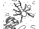 Ants Eating Crumbs Coloring Page