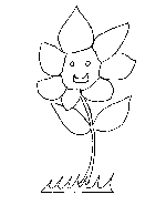Smiling Flower Coloring Page