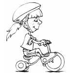 Girl On Tricycle