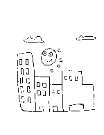 Sun in the City Coloring Page
