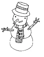 Snowman2 Coloring Page