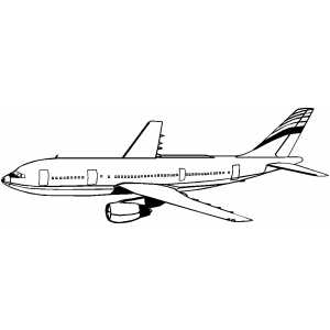 A300 Plane coloring page