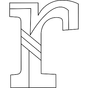Lowercase R Coloring Page