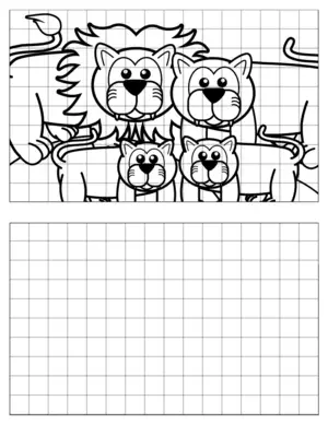 Lion-Drawing-3 coloring page