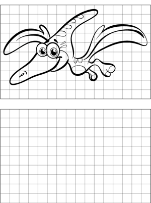Pterodactyl Drawing coloring page