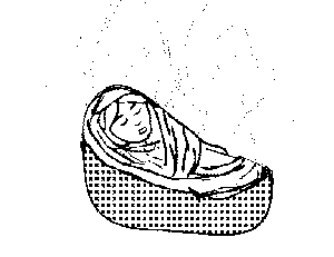 Baby Moses Basket coloring page