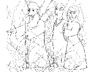 Moses in the Wilderness coloring page
