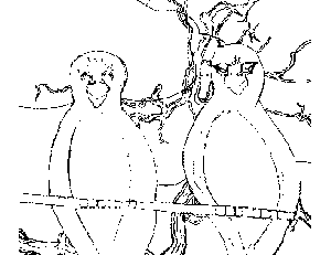 Birds and Branches coloring page