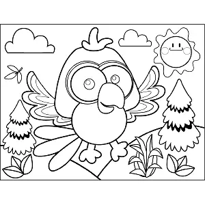 Flapping Bird coloring page