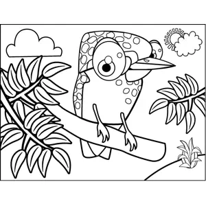 Spotted Bird coloring page