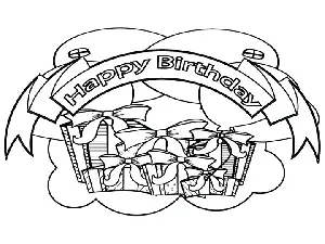Birthday Banner coloring page
