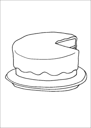Iced Cake coloring page