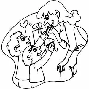 Mom Birthday coloring page