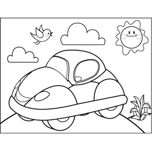 Compact Car coloring page