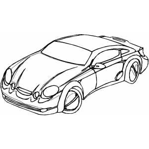Mercedes Sport Car coloring page