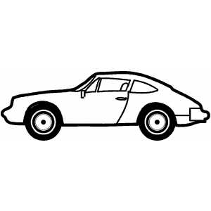 Sport Two Doors Car coloring page