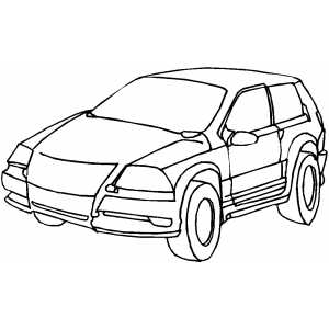 Utility Car coloring page