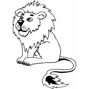 Lion coloring page