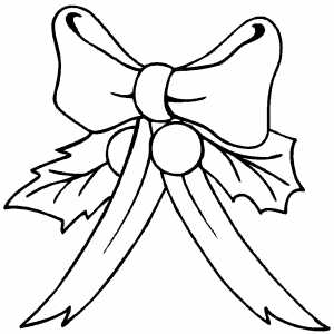 Bow coloring page