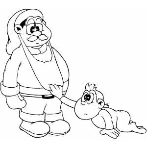 Santa Revealed coloring page