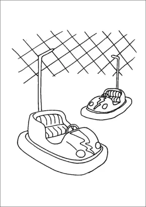Bumper Cars coloring page