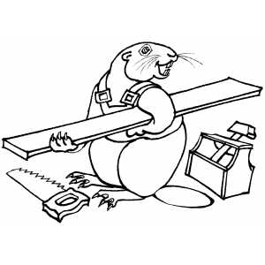 Beavers coloring pages
