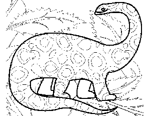 Textured Dinosaur Coloring Page