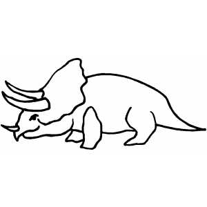 Triceratops coloring page