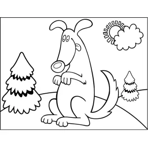 Dog printable coloring pages