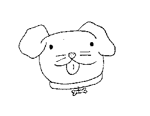 Dog Head Coloring Page