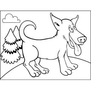Wild Dog coloring page