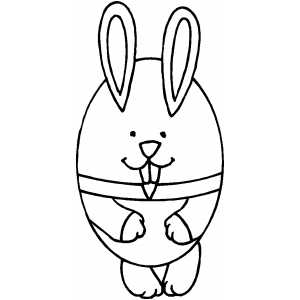 Bunny Egg coloring page