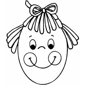 Egg Girl coloring page