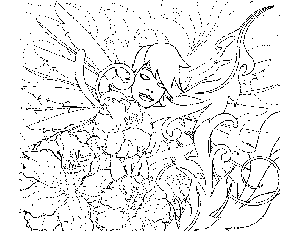 Fairy Sleeping Coloring Page